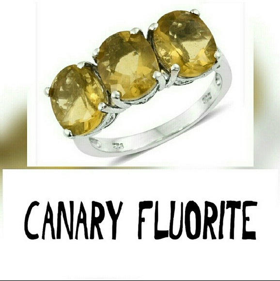 Jewelry - Canary Fluorite Trilogy Ring